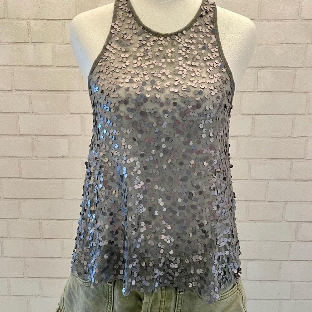 Free People Women's Silver Blouse